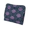 Indenya Inden coin гортензия темно-синяя x пурпурная ситцевая x серая лаковая 8002 кошелек, оленья кожа, мисо, узор,