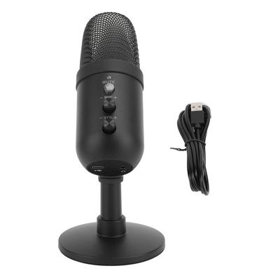 Игровой микрофон для подкастинга, потокового видео, USB-микрофон для ПК, конденсаторный микрофон с функцией быстрого отключения звука Light Shock