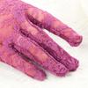 UV Protection Mittens Party Dressy Gloves Lace Gloves White Bride Gloves Rose Flower Pattern
