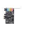 Звуковая карта PCIe 5.1 Внутренняя звуковая карта 3264 бита Стерео Адаптер PCI Express для настольного ПК