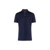 Polo Embroidered Solid Color Straight Fit Short Sleeve Polo Shirt Men Tops Blue 781852700-004