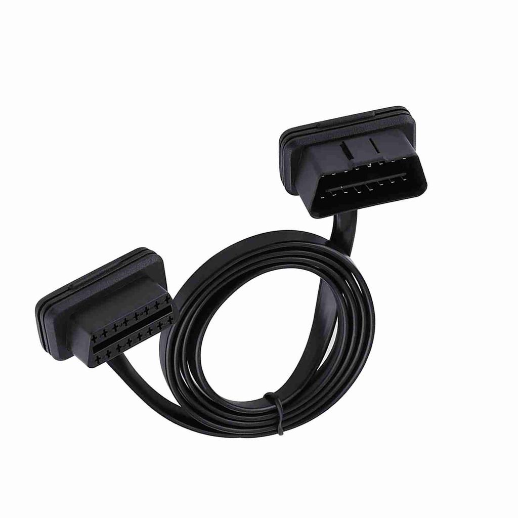 Автомобильный 16-контактный разъем OBD2 с разъемом «папа-мама», удлинительный кабель для диагностики, длина 100 см и 39 дюймов