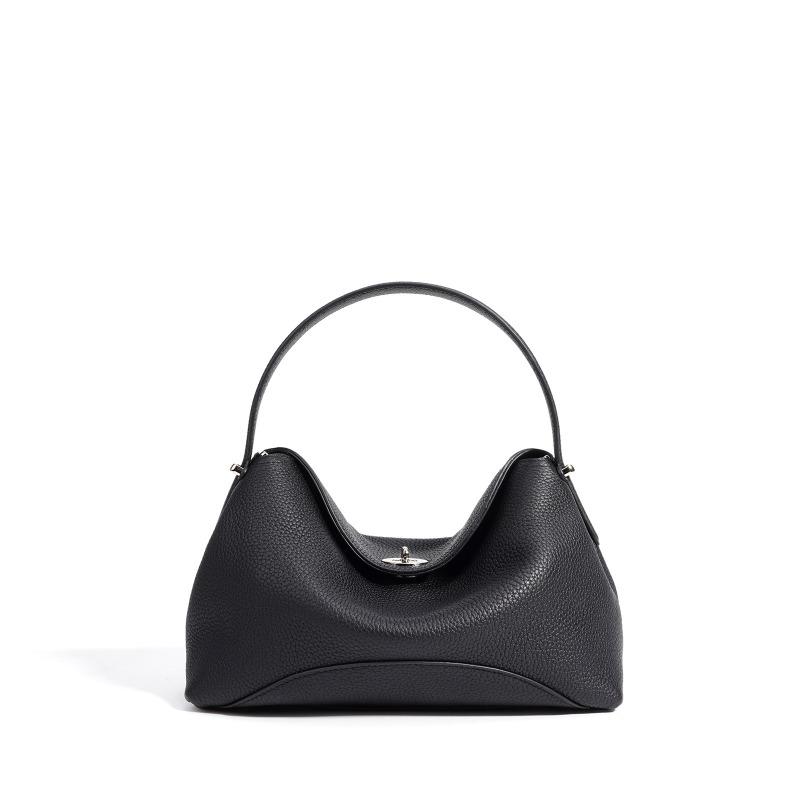 Кожаная сумка-подушка, простая и универсальная женская сумка, корейский дизайн из натуральной коровьей кожи первого слоя, нишевая сумка через плечо