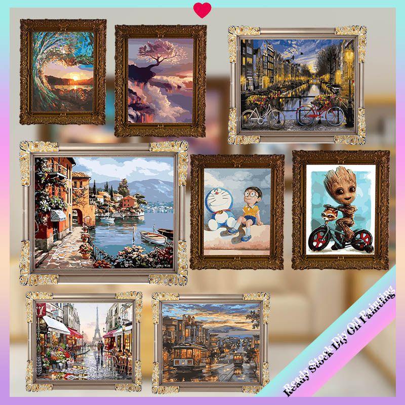 Изысканный набор для рисования по номерам своими руками для детей и взрослых с экологически чистыми акриловыми красками