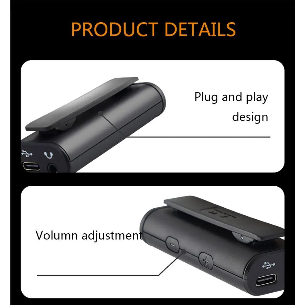 Портативная карманная USB звуковая карта для записи гитары, наушников, прямых трансляций, Plug and Play, мини-аудиомикшер
