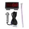 4 Digital LED Tachometer RPM Speed Meter  Hall Proximity   Sensor NPN(Red)
