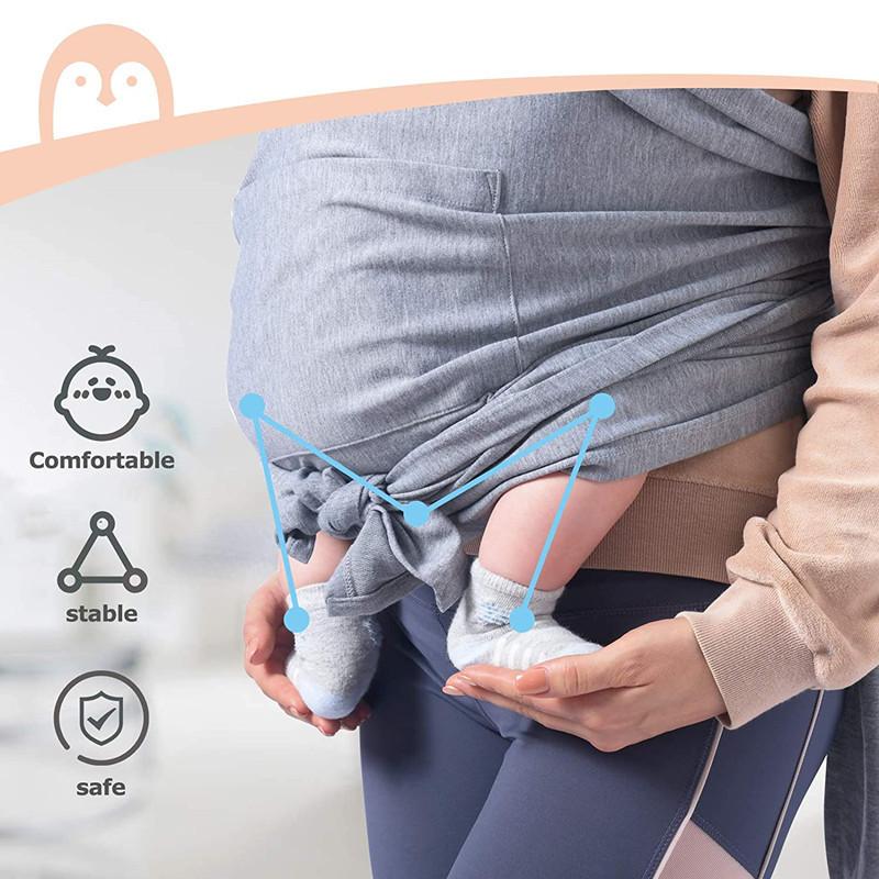 1 Piece Infant Newborn Adjustable Stretchy Carrier Belt Portable Breathable Baby Sling Wrap Multifunctional Travel Supplies