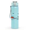 1PC Ocean Sunset Seagull Landscape Print 750ml Color Plastic Sports Water Bottle Leakproof Flip Straw Lid Suitable for Sports Office Home Use