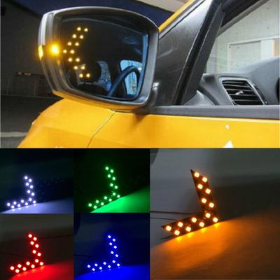 2 шт. Универсальное автомобильное боковое зеркало заднего вида 14-SMD светодиодная лампа указатели поворота аксессуары светодиодные фонари автомобильные аксессуары инструменты