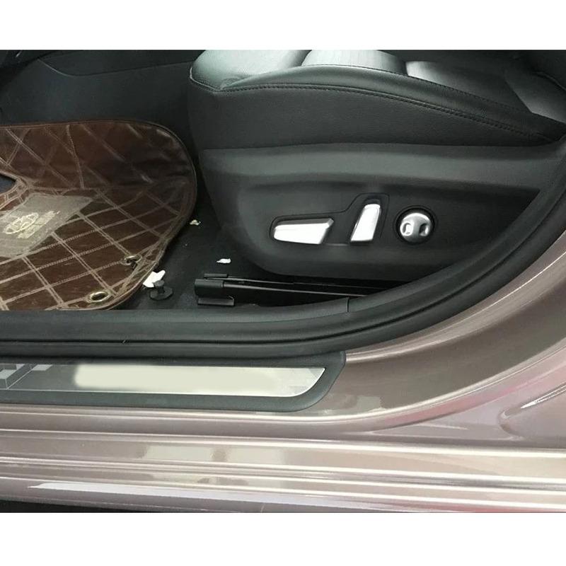 For Hyundai Elantra Avante 2016 2017 2018 Car Styling Cover Detector ABS Frame Seat Adjustment Knob Button Switch Trim