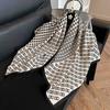Retro 91 square scarf twill silk printing Korean version girls silk scarf summer and autumn imitation silk decorative gift scarf