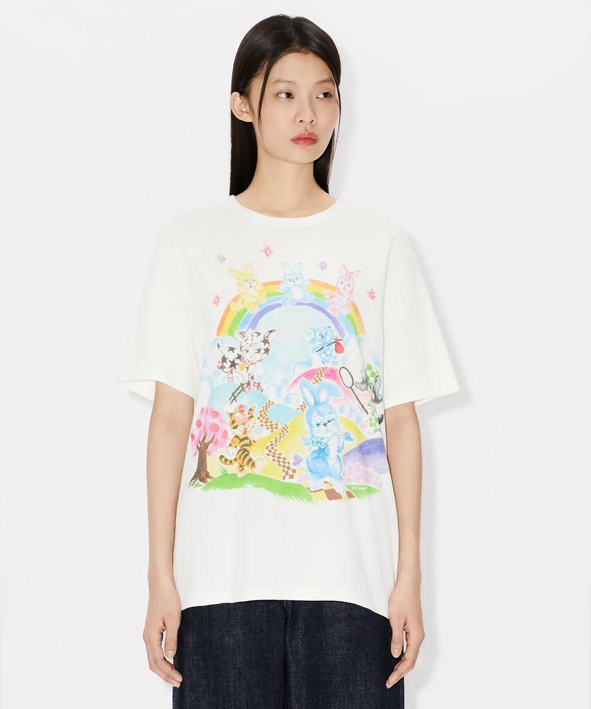 KENZO Unisex Kenzo Cartoon Genderless Classic T-Shirt_K265Amtc12Whx