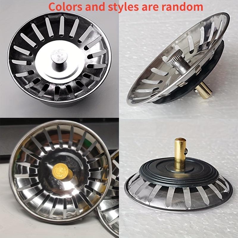 4pcs Kitchen Basin Drain Dopant Sink Strainer Basket Waste Filter Stopper Bathroom Hair Catcher