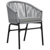 Garden Dining Set 9 pcs Gray Poly Rattan