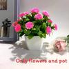 Fake Miniature Daisy Plant Decor With Plastic Craftsmanship For Living Spaces