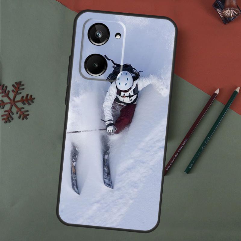 Ski Neige Snowboard Case For Realme C75 C65 C67 C71 C63 C61 C55 C51 C53 C35 11 12 13 14 15 Pro Plus GT6 GT7 Pro