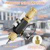 HVAC Valve Core Removal Tool,Valve Core Remover Taller Tool,1/4"& 5/16" Dual Valve Mega Flow Vacuum-Rated Valve Core Removal Tool,20 Microns