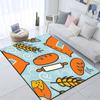 Cute Cartoon Print Carpet Yoga Living Room Doormat  Living Room Area Rug Games Area Washroom Floor Mat Children's Crawling Mat