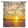 Sea Sun Sky Sunset Branches Trees Sheer Curtains for Living Room Decoration Window Curtains Kitchen Tulle Voile Organza Curtains