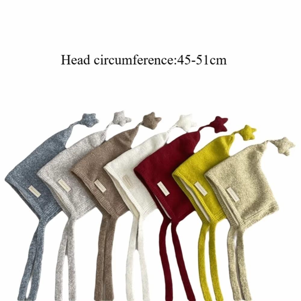 Thick Ear Protection Hat Soft Children Winter Hat New Lace Up Bonnet  Girls