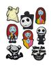 Джибитсы Кошмар перед рождеством Джек Скеллингтон The Nightmare Before Christmas Jack Skellington 8 шт аксессуары крокс украшение