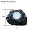 Warm/Cold White Stone Solar Powered Landscape Light Garden Light for Waterproof Outdoor Garden Lawn Pathway Patio Tree Decor