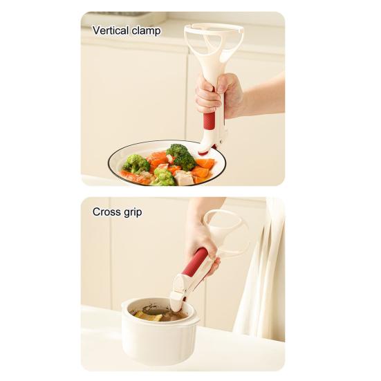 Anti-Scalding Clip Non-Slip Bowl Tongs Kitchen Gripper for Hot Bowls Baking Trays Plates Steamers Family BBQ Cooking Tools