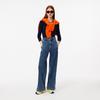 [Lacoste] Women's Slim Fit Rib-Knit Crew Neck Sweater AF2576-54N166