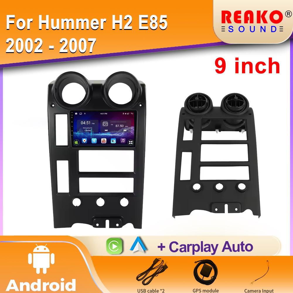 Автомобильное радио Carplay для Hummer H2 E85 2002 - 2007 Навигация GPS Android Auto Bluetooth Мультимедийный плеер Стерео 2din 5G Wifi