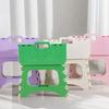 Plastic Folding Stool Thickened Foldable Small Bench Chair Lightweight Super Load-Bearing Shoe Changing Stool Outdoor Camping