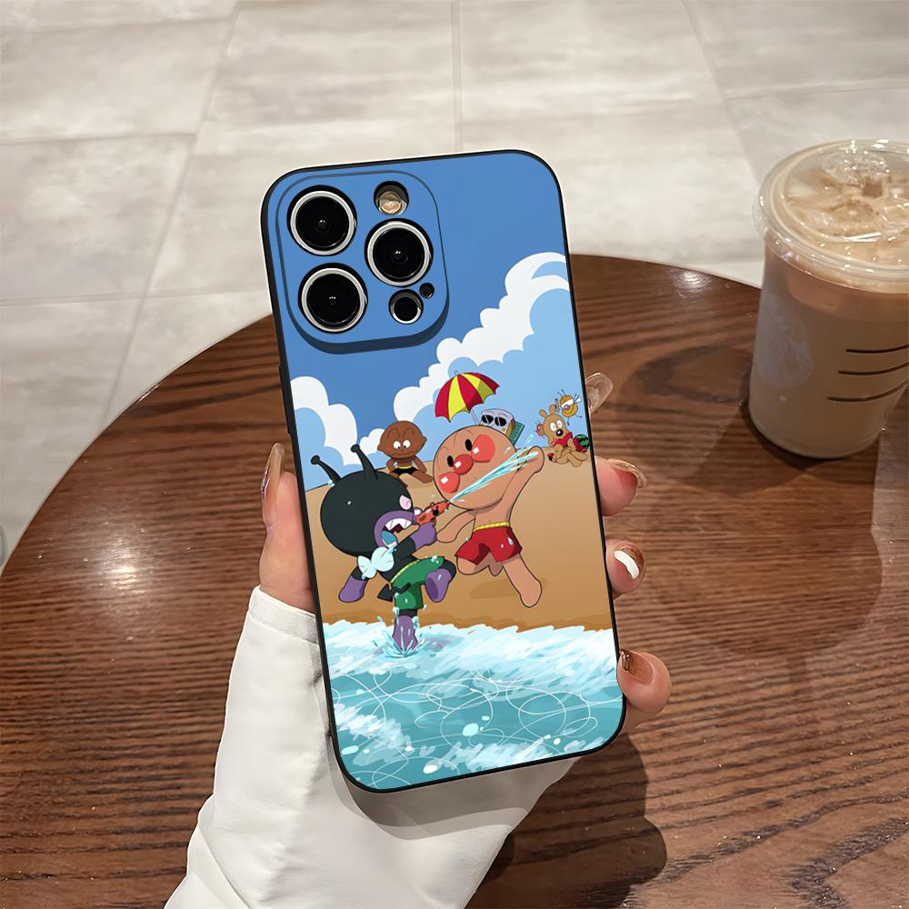 Phone Case For 17 Pro Max Iphone 14 Pro Max 12 16 15 13 Pro 11 Xr X Xs 8 7 Plus Back Cover Cartoon Cute Anpanman