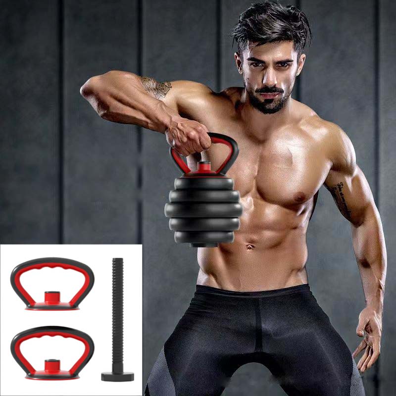 Рукоятка гири для отжиманий от гантелей Рукоятка гири для фитнеса Регулируемая штанга гири для спортивных тренировок Сила рук в спортзале Рукоятка для отжиманий от гантелей