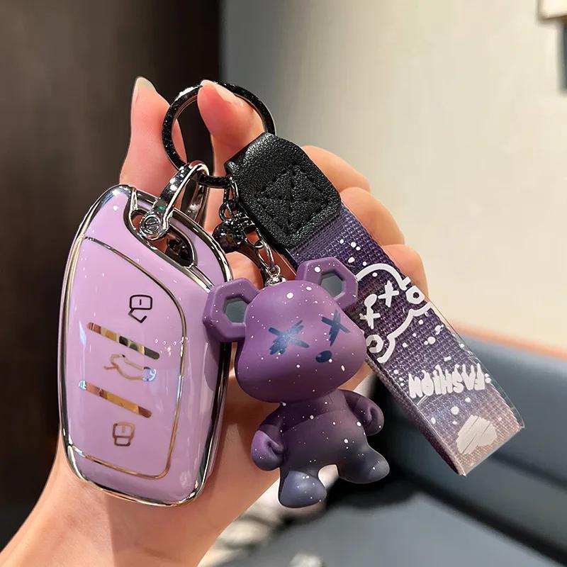 For MG ZS EV MG4 MG5 MG6 EZS ZS ZX GT HS EHS for Roewe RX5 I5 I6 RX3 RX8 ERX5 Car Key Case Full Cover Fob Remote Keychains Shell qdw2