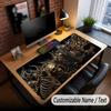 Skull Gothic Theme Custom Mouse Pad Personalized With Name Text Customized Desk Mat For Office Home Decor