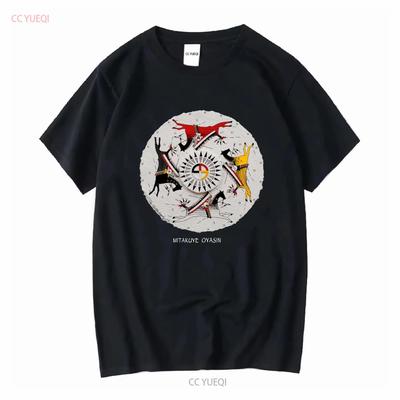 Винтажная футболка Mitakuye Oyasin Мы все связаны Коренная культура Лакота 2XL Рисунки с длинным или коротким рукавом винтажная Стиранная