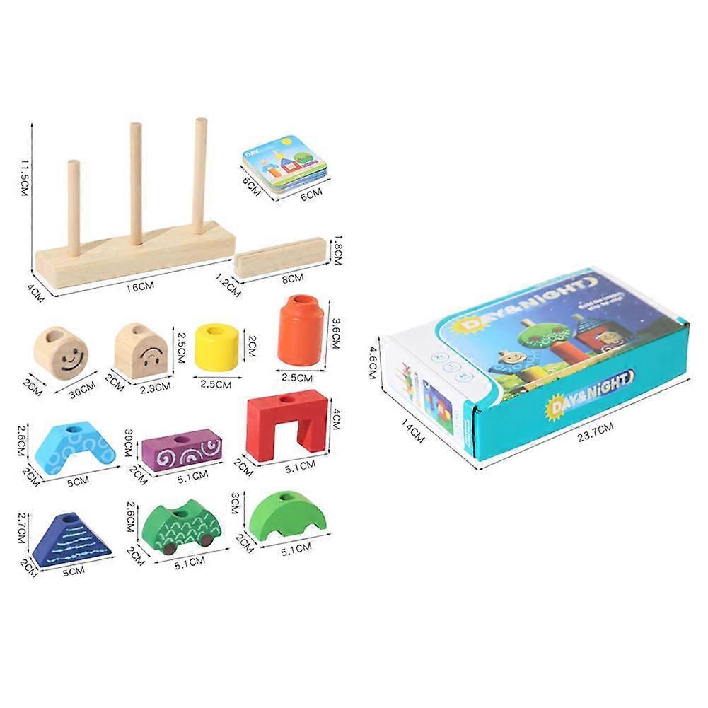 Wooden Block Matching Game - Logic Thinking & Hand Eye Coordination Toy