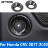 Для Honda CR-V CRV 2017- Накладка на динамик задней двери из углеродного волокна, Аксессуары для интерьера