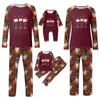 Christmas Print Cute Family Set Pajamas, Home Clothes, Family Set Long Sleeve Top Pants Set