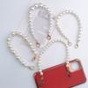 Pearls Chain Strap Short Purse Chain Replacement Pearls Handle Strap Beaded Purse Chains for Purse Handbag Wallet Phone