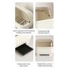 Countertop Utensil Caddy Dish Storage Box Efficient Draining Design Large Capacity Tableware Storage Container with Dustproof Lid