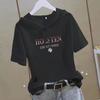Women's Short Sleeve Hooded T Shirt Loose Fit Summer Casual Slimming Youthful White Top