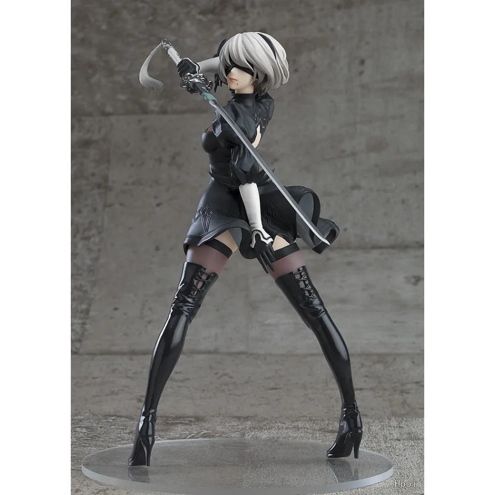 18 см 2B Аниме Игра NieR:Фигурка Автомата YoRHa No. 2 Типа B Анимационные Модели Игрушки Подарки Коллекция Настольные Украшения