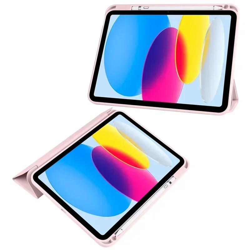 Чехол для iPad 10-го поколения с держателем для ручки, тройной, акриловая прозрачная задняя панель, твердая обложка для iPad 10.2 9.7 Air 5 11 iPad 10 9 11-го A16