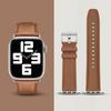 Ремешок из натуральной кожи для Apple Watch S10 - первый слой из воловьей кожи, прочный, квадратный ремешок для часов, бизнес-класса