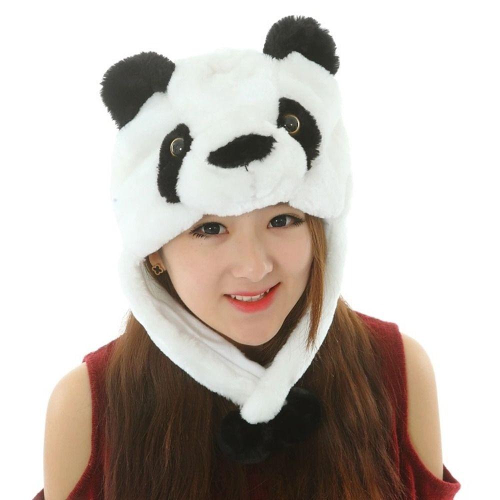 Neck Warmer Plush Moving Hat Animal Movable Ears Airbag Cap Trapper Hat Animal Earflap Hat Winter