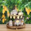 Lemon Tiered Tray Decoration Wooden Spring Summer Kitchen Table Decoration Yellow Lemon Wood Sign Table Centerpiece For Home Party Decoration