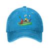 Cute Pikmins  Washed Baseball Cap  yk Retro Sun Hip Hop Hats Summer Couple Women Tennis Skate Baseball Caps