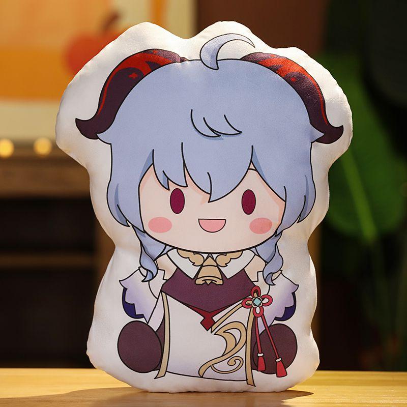Cute Genshin Impact Characters Soft Cartoon Cushion Hugging Pillow For Selfies