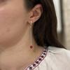 Серебряные серьги с кораллом (2136156)