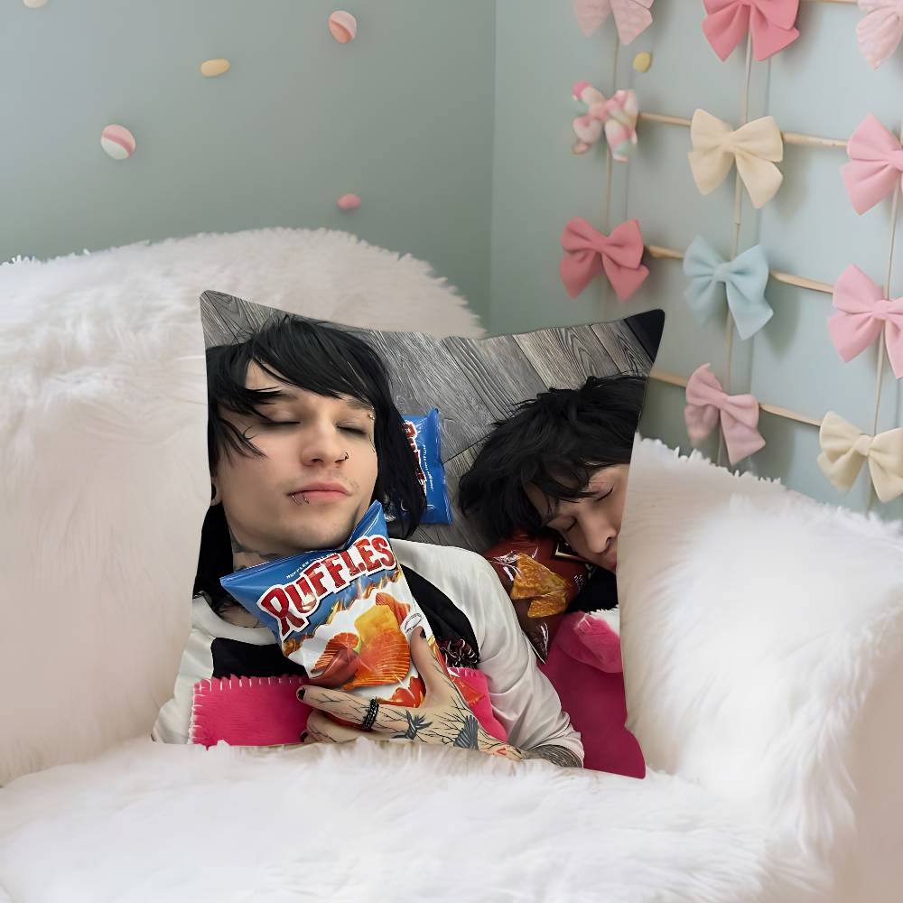 Cool HJake WebberJohnnie GGuilbertS Case Plush Fabric Soft Pillowcase Double Sided Print Cushion Cover Household Gifts